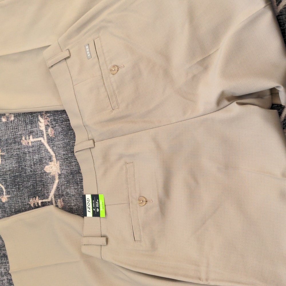 men's izod tan pants 34/30 - Picture 6 of 7